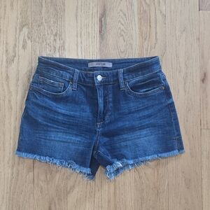 Joe's Jeans Women's Denim Cut Off Shorts Blue Frayed Hem High-Rise Size 28